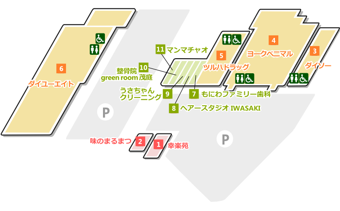 フロアマップ フォレストモール仙台茂庭